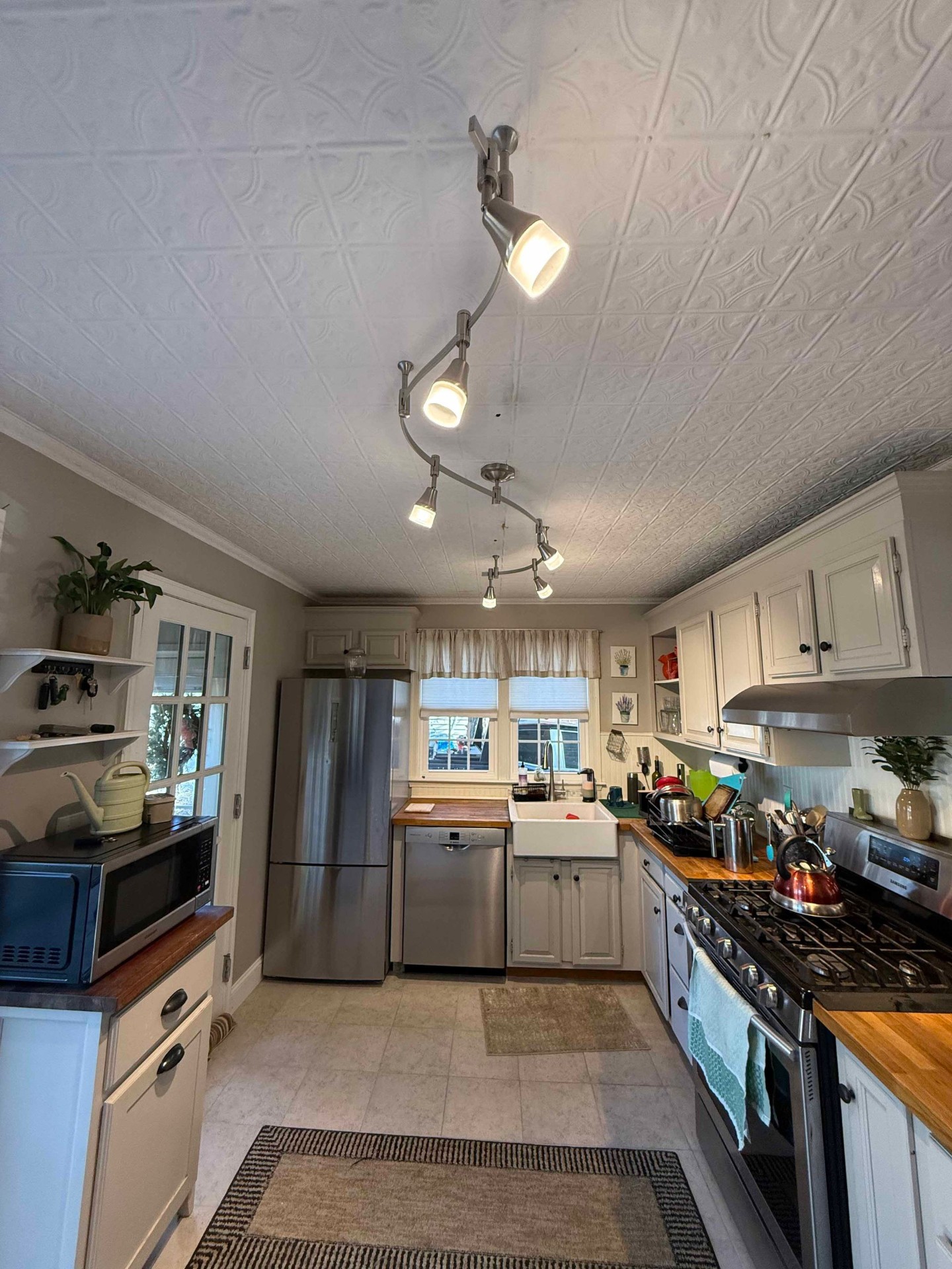 Kitchen track lighting upgrade