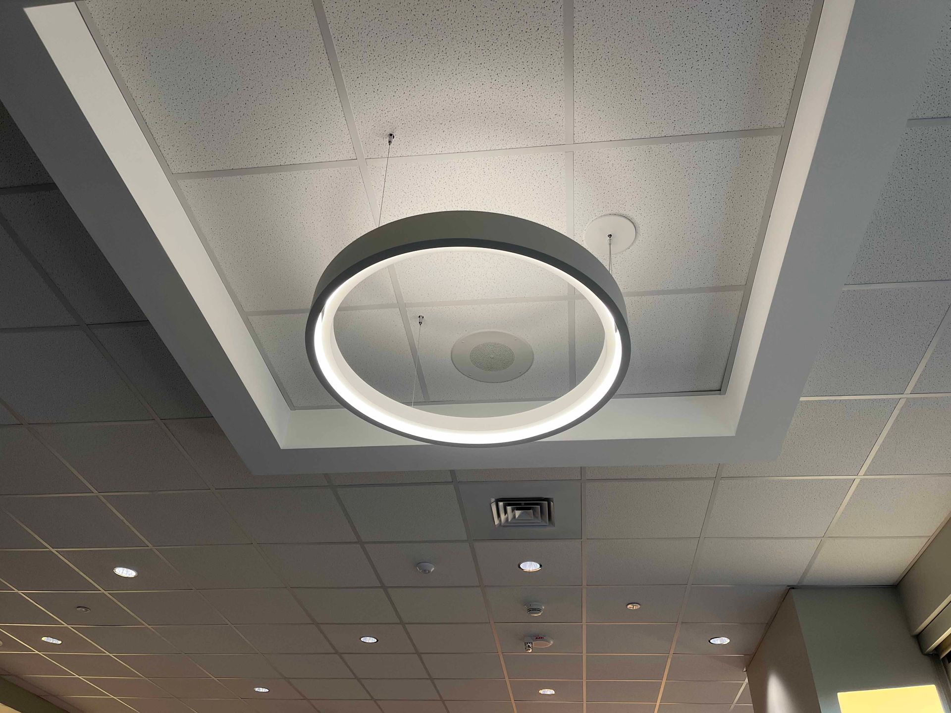 Office ring pendant install